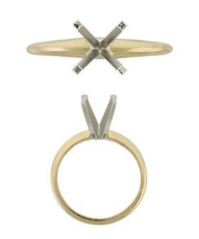 14K Round 4 Prongs Heavy Solitaire Rings