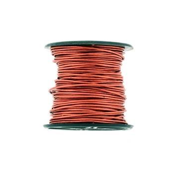 round indian leather cord metal copper 1mm by 25 yards