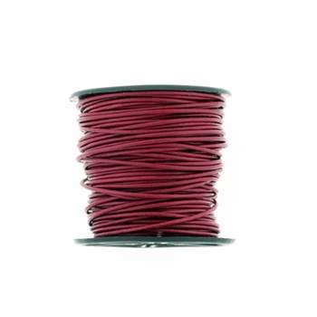 round indian leather cord garnet 1mm by 25 yards