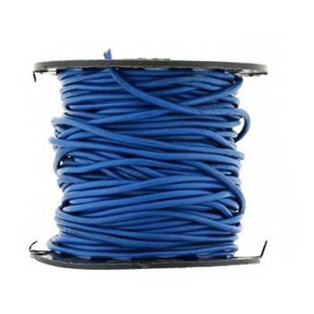 round indian leather cord blue 2mm by 25 yards