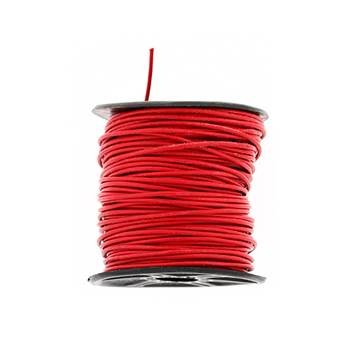 round indian leather cord red 1mm by 25 yards