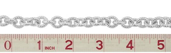 ss twisted oval cable chain