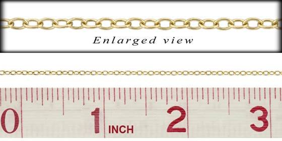 gf 1.9mm chain width round cable chain