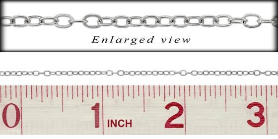 ss flat round cable chain