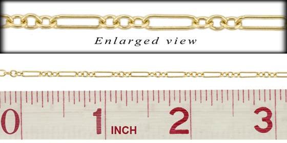 gf 2.0mm chain width long and short chain