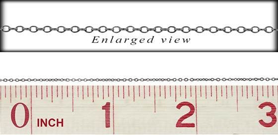 ss-rh flat round cable chain