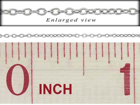 ss flat round cable chain