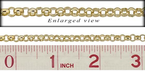 gf 6.0mm chain width belcher rolo chain