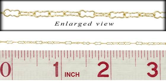 gf 1.7mm chain width krinkle chain