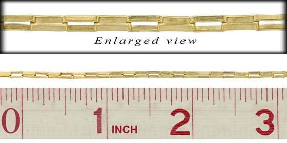 gf 1.8mm chain width elongated venetian chain