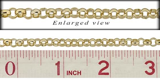 gf 5.1mm chain width belcher rolo chain