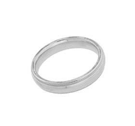 14K MILGRAIN COMFORT-FIT BAND 4MM 13860-14K