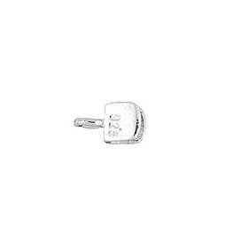 sterling silver 4.5mm leather flat end cap