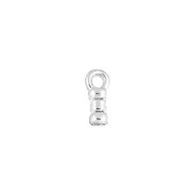 sterling silver 1.3mm leather end cap