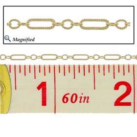 gold filled hammer long and short cable chain