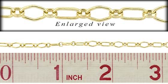 gold filled figaro chain