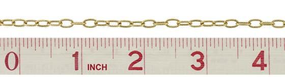 gold filled hammer oval cable chain