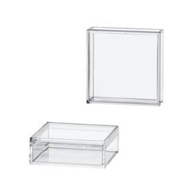 clear acrylic empty 3/4 height gemstone box