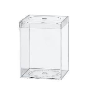 clear acrylic empty 3 1/16 height gemstone box