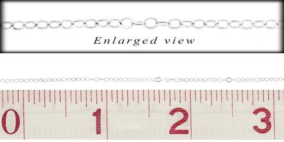 ss flat round cable chain