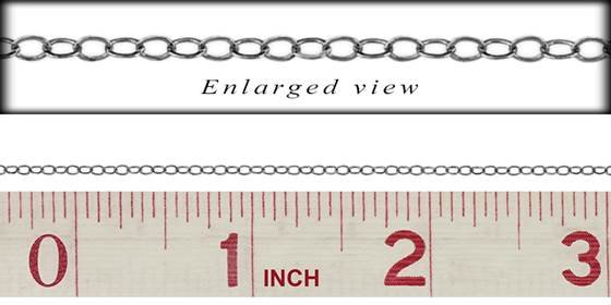 ss-rh flat round cable chain