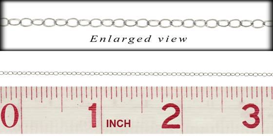 ss flat round cable chain