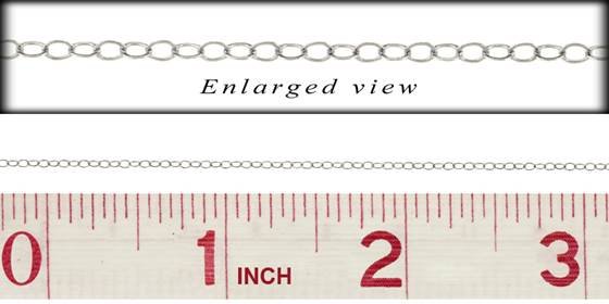 ss flat round cable chain