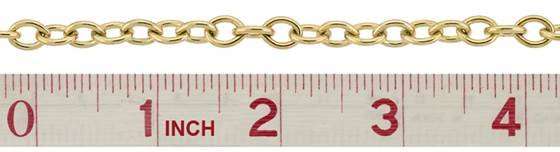 gf 6.9mm chain width oval cable chain