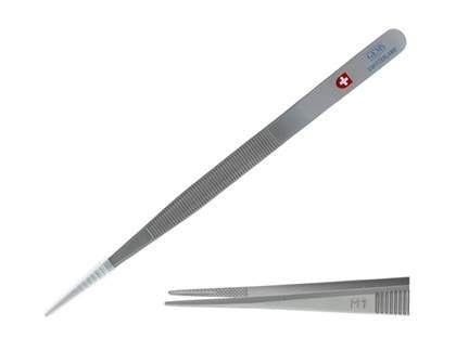 0.9mm tip swiss made medium diamond tip matt finish tweezer