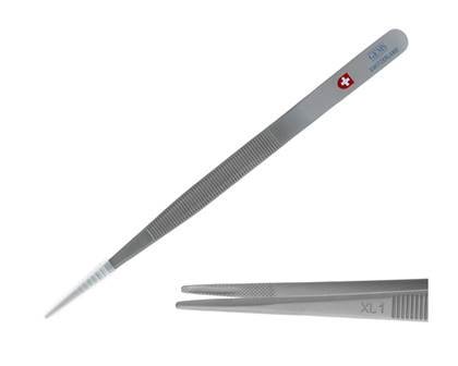 1.80mm tip swiss made extra large diamond tip matt finish tweezer