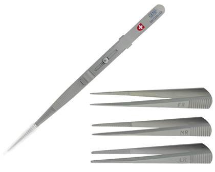 SIDE LOCK SWISS MATT FINISH TWEEZER  16195-T