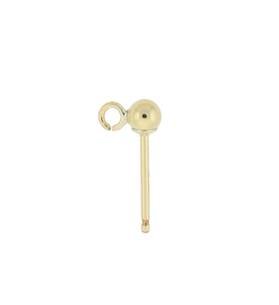 gold filled 3mm/r ball stud earring