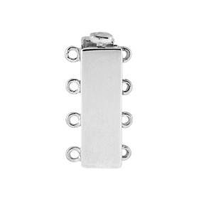 14kw 19x6mm multi-strand flat bar clasp