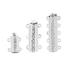 14K Diamond Accent Bar Clasps