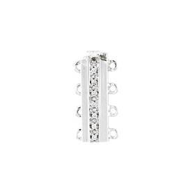 14kw 5.3pts 4 strands diamond accent bar clasp