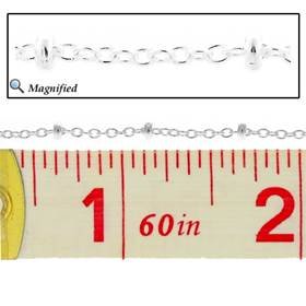 sterling silver 1.2mm chain width satellite chain