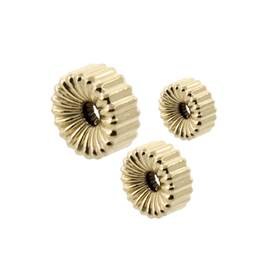 Gold Filled Roundel Corrugated BEads