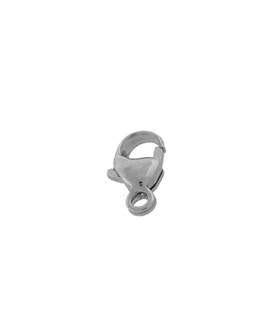Platinum Oval Trigger Clasp With Ring (B)