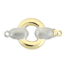 14kw;14ky 12mm two tones ring clasp