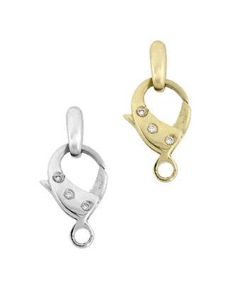 14K Diamond Accent Trigger Lobster Clasps