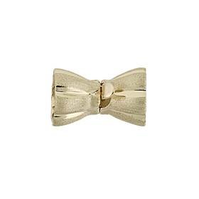 14ky 8x12mm matt stripe bow clasp