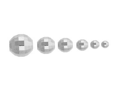 Sterling Silver Round Mirror Beads