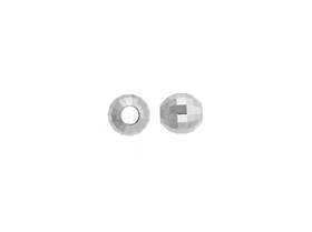 sterling silver 4mm round mirror bead