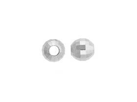 sterling silver 5mm round mirror bead