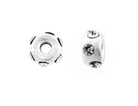 ss 6.3mm roundel satin rhinestone bead