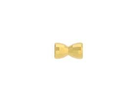 mirror bow bead 3.8x6.4mm