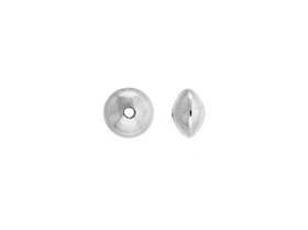 sterling silver 4.5mm plain saucer bead