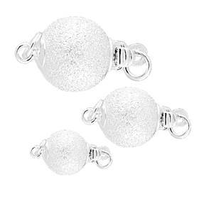 Sterling Silver Ball Satin Clasp