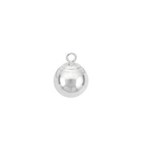 sterling silver 4mm ball pendant