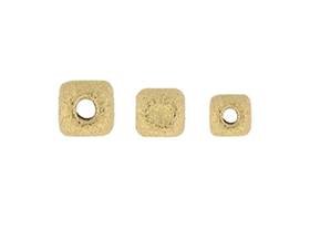 14K Stardust Square Beads